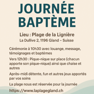 Cérémonie de baptêmes @ Plage de la Lignière