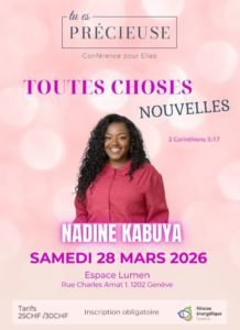 Conférence Tu es précieuse 2026